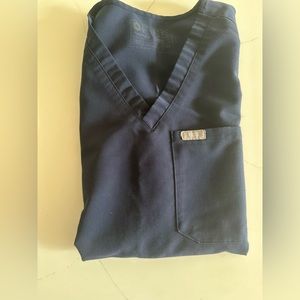 XS Figs scrub top (navy)